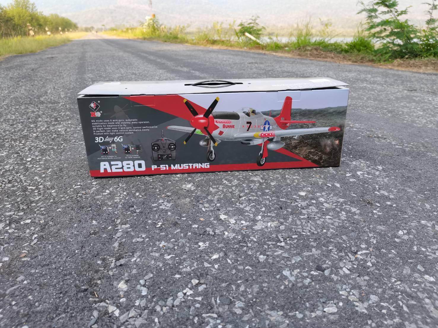 WL-TOYS A280 RC 3D-6G P51 Fighter Simulator 2.4G 3D6G สินค้าชุดพร้อมเล่น