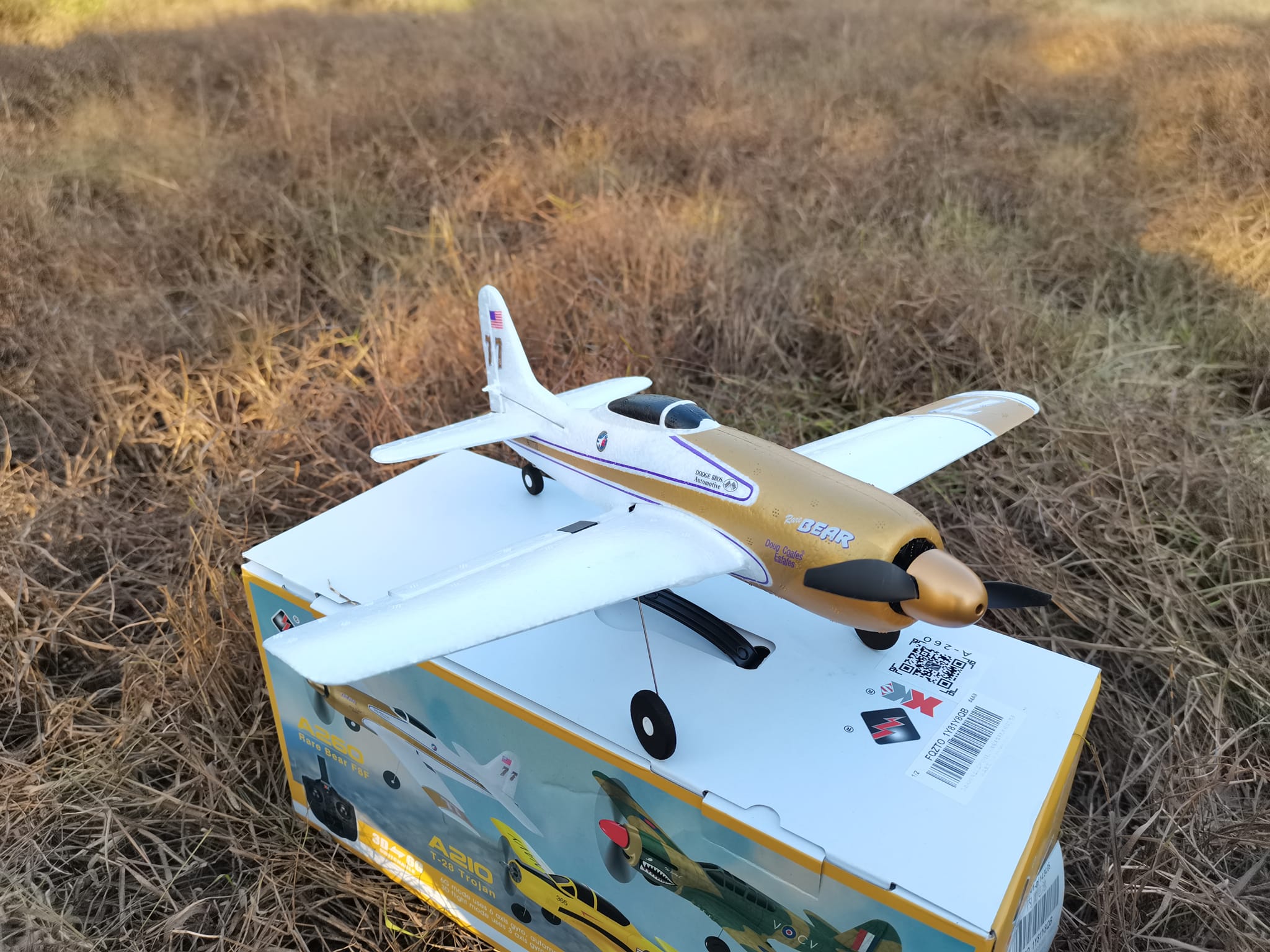 XK A260 RarebearF8F 4Ch 384 Wingspan 6G/3D รุ่น Stunt Plane หกแกนรีโมทคอนโทรลเครื่องบินไฟฟ้า