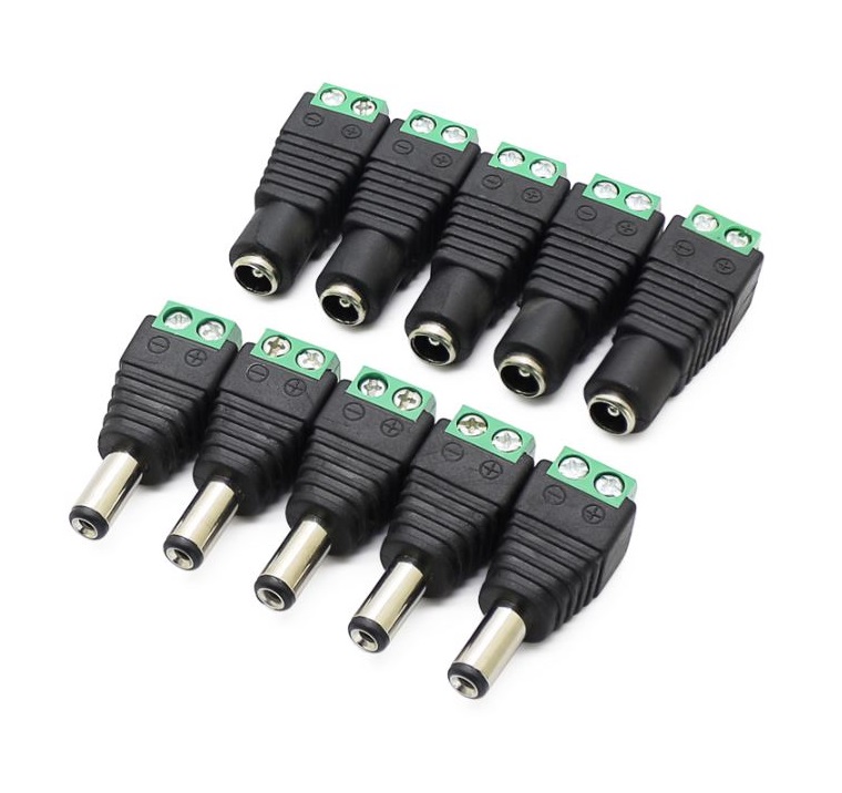 Female DC connector 2.1x5.5mm Power Jack Adapter Plug Cable Connector power connector ตัวเมีย dc power