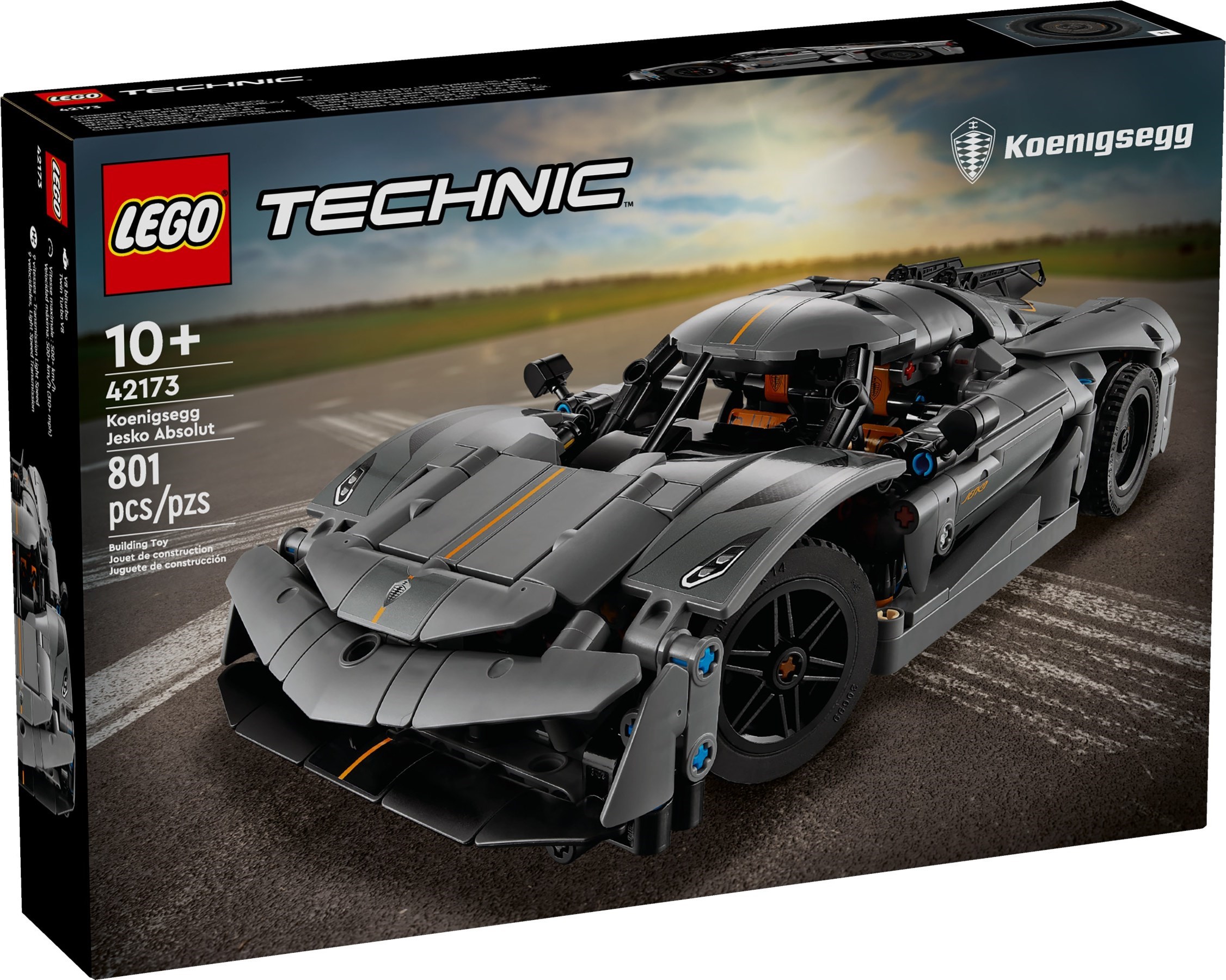 LEGO Technic เลโก้ 42173 Koenigsegg Jesko Absolut Grey Hypercar