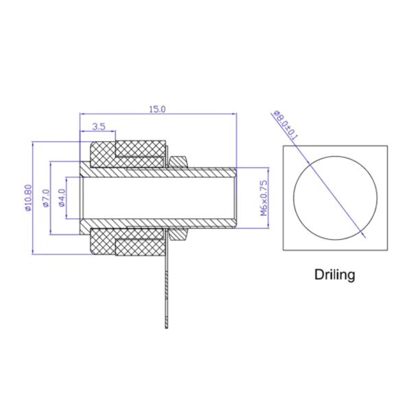 ปลั๊กกล้วย ตัวเมีย 4mm สีแดง Banana socket banana plug banana head 4MM บานานาปลั๊ก ตัวเมีย Banana Jack panel Terminal audio accessories