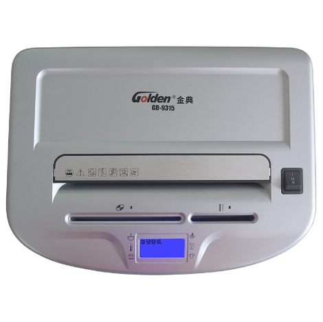 เครื่องทำลายเอกสารยี่ห้อGOLDEN รุ่นGD-9315 ทำลายเอกสารครั้งละ 15 แผ่น 34L