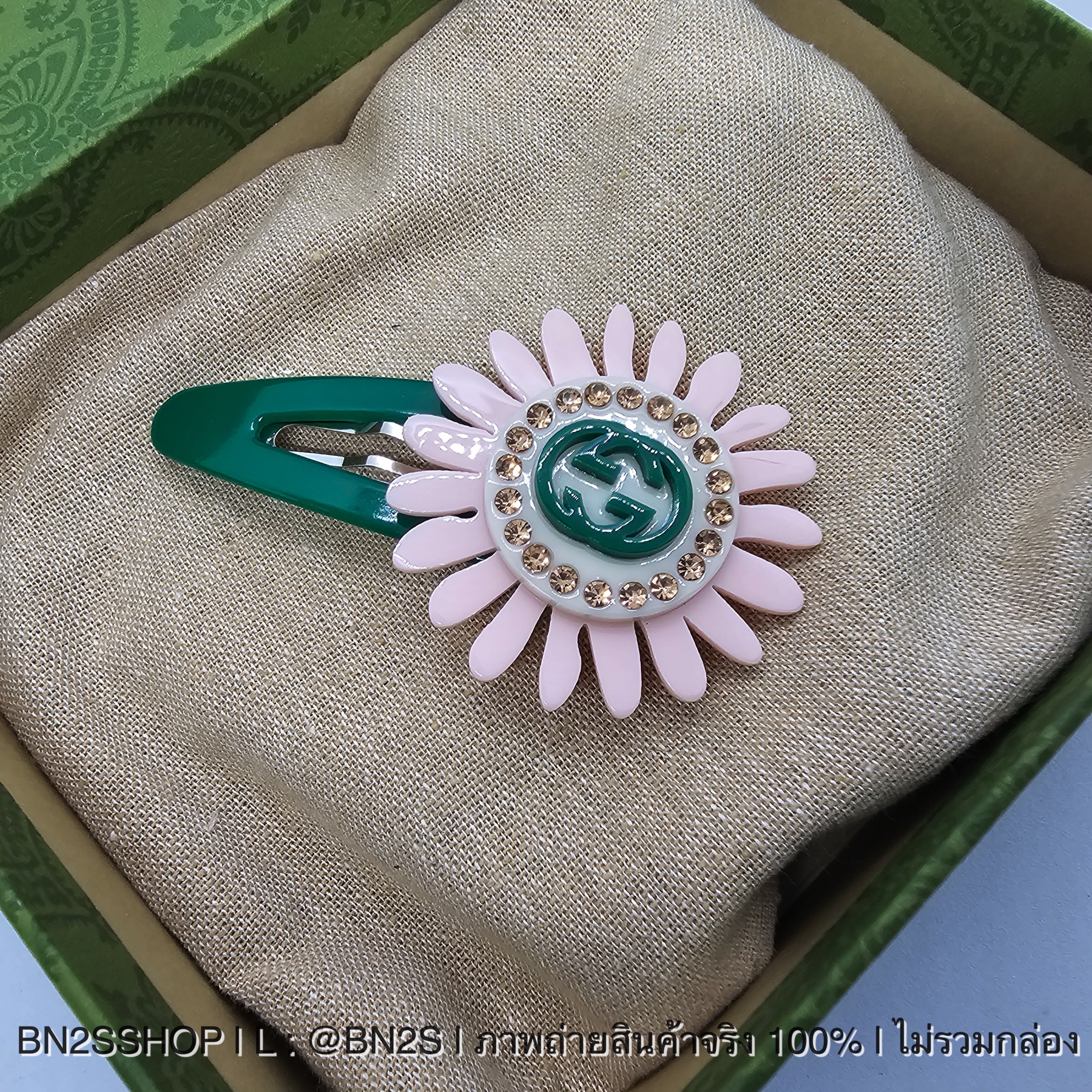 Gucci Gucci Kids Flower Appliqué Hair Clip กิ๊บหนีบผมกุชชี้ รูปดอกทานตะวัน