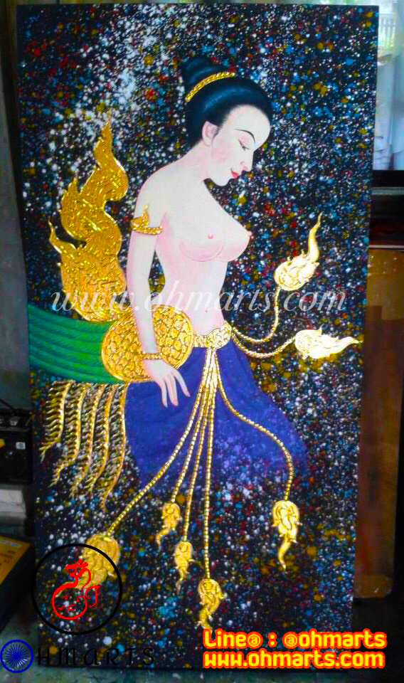 ภาพวาดเอกลักษณ์ไทย B0035