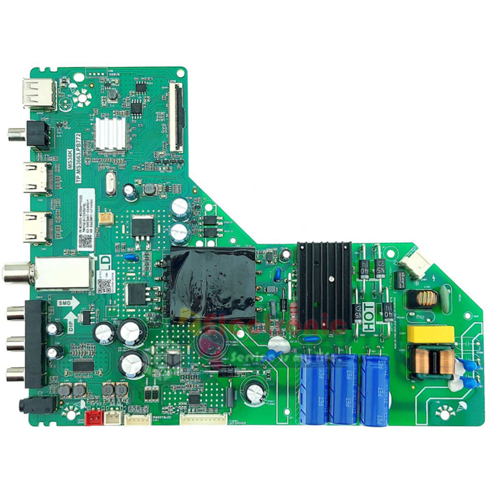 เมนบอร์ดทีวีTCL-ทีซีแอล รุ่น 40D3000/พาร์ทบอร์ดTP.MS3663.PB772*อะไหล่ใหม่แท้บริษัท #อะไหล่ทีวีTCL