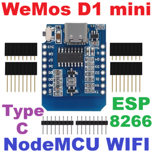 D1 Mini USB Type-C NodeMcu ESP8266 Mini NodeMCU Lua 4M WiFi ไร้สายสําหรับ Arduino