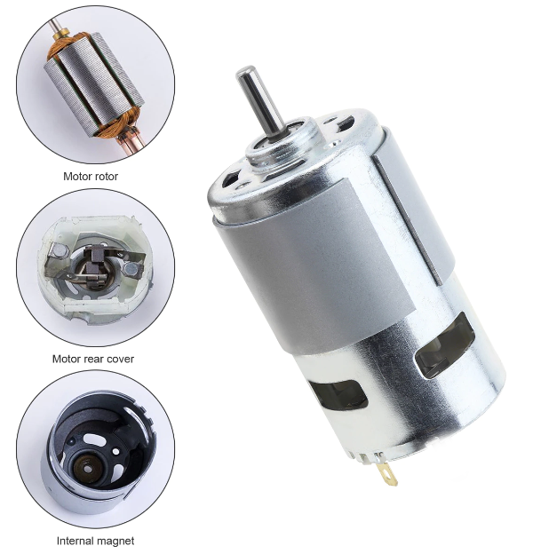 775 DC Motor 12V 100W 10000rpm double ball bearing Large Torque Low Noise
