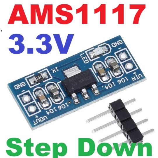 AMS1117 voltage regulator 3.3V step-down module