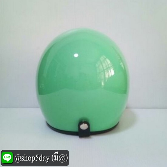 🔥หมวกกันน็อคแนววินเทจสีเขียวมิ้น