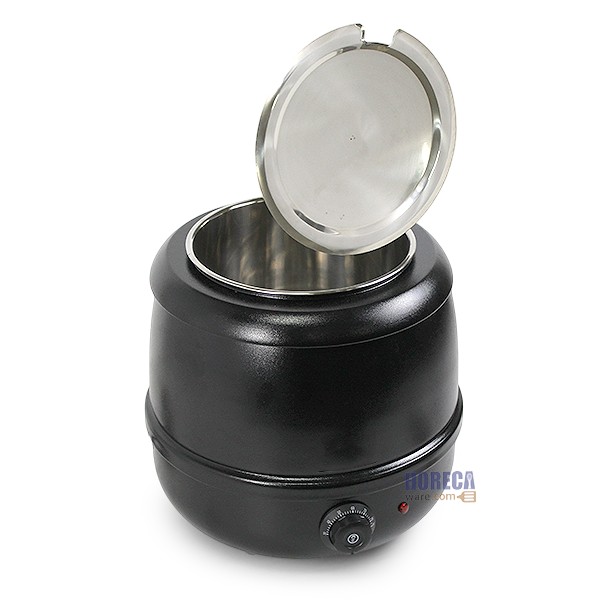 หม้ออุ่นซุปไฟฟ้าสีดำ 10ลิตร ตราบอส