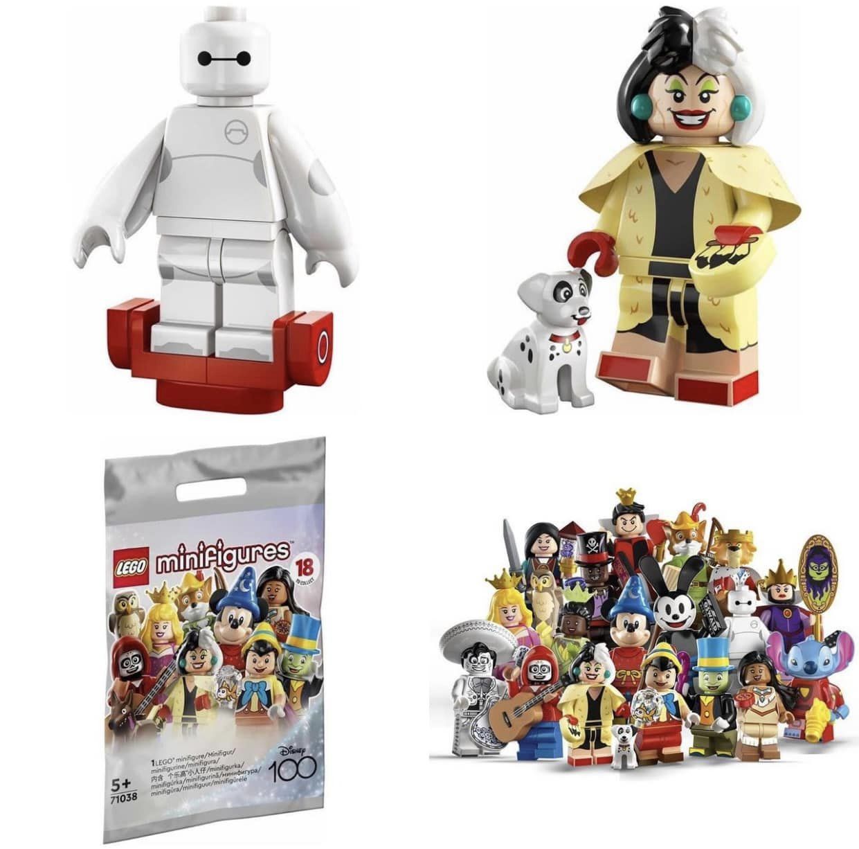 LEGO 71038 เลโก้ Minifigure Disney 100 Series (ครบชุด 18 ตัว)