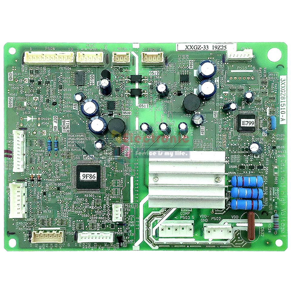 แผงบอร์ดตู้เย็นTOSHIBA(โตชิบา)รุ่น GR-HG55KDZ-อะไหล่ใหม่แท้บริษัท