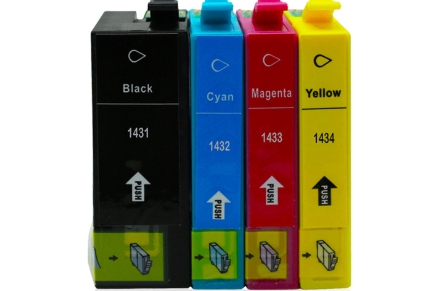 หมึกอิงค์เจ็ทเทียบเท่าEPSON T143490(T143) Yellow 18ML