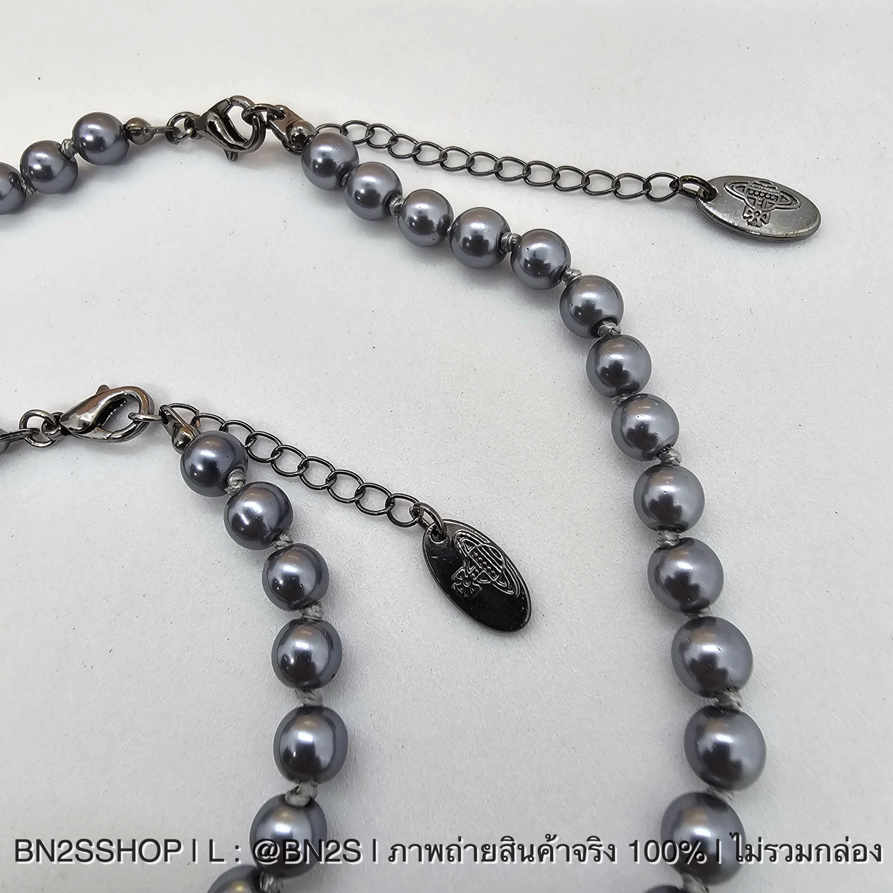 สร้อยคอ | Vivienne Westwood Lucerce Chocker สร้อยคอวิเวียน จี้เข็มกลัด สีดำ