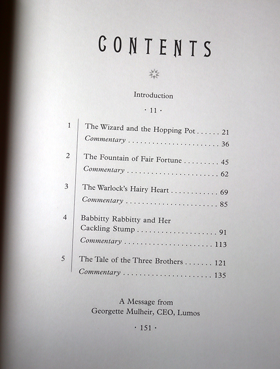 The tales of Beedle the Bard