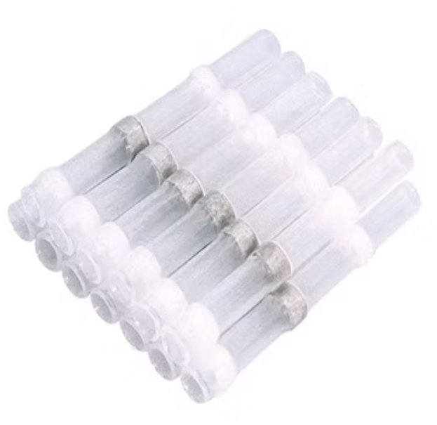 ท่อหดกันน้ำ แบบมีตะกั่วในตัว SST-S11 ขนาด 0.25-0.34 SQ.MM. แพ็คละ 10 ชิ้น White Solder Seal Wire Connectors 26-24 AWG solder ring heat shrink tube terminal waterproof