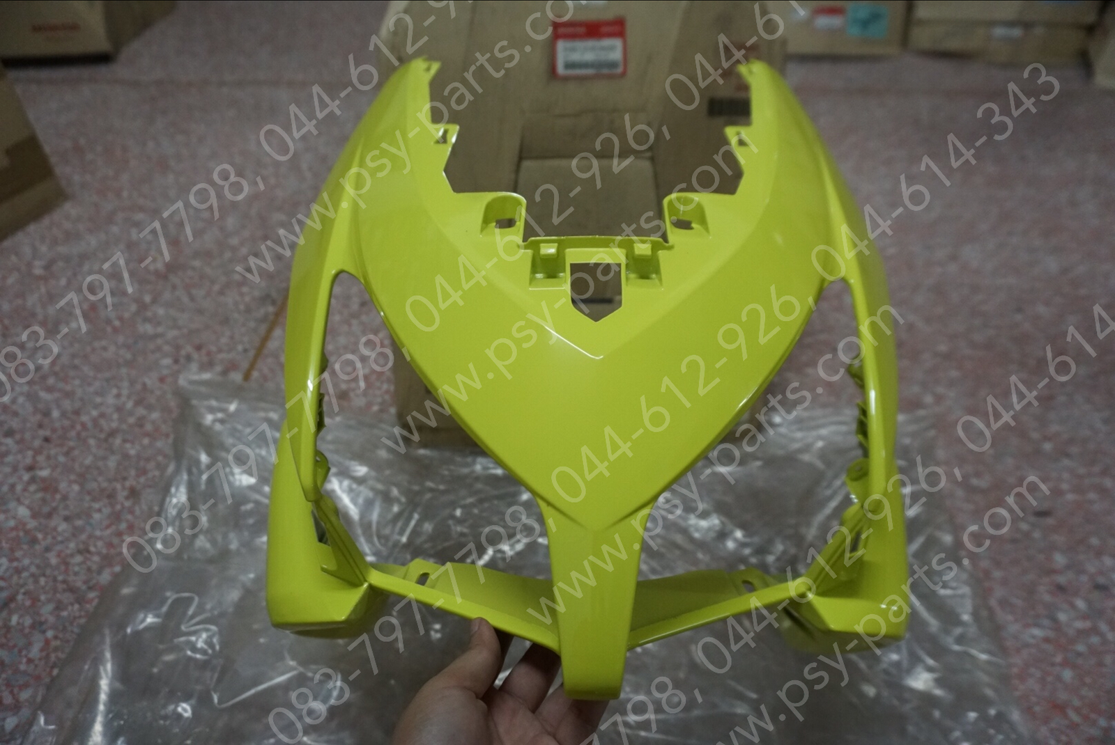 หน้ากากไฟหน้า CLICK แท้ๆ สีเขียว (Y196) 64301-KVB-900ZK