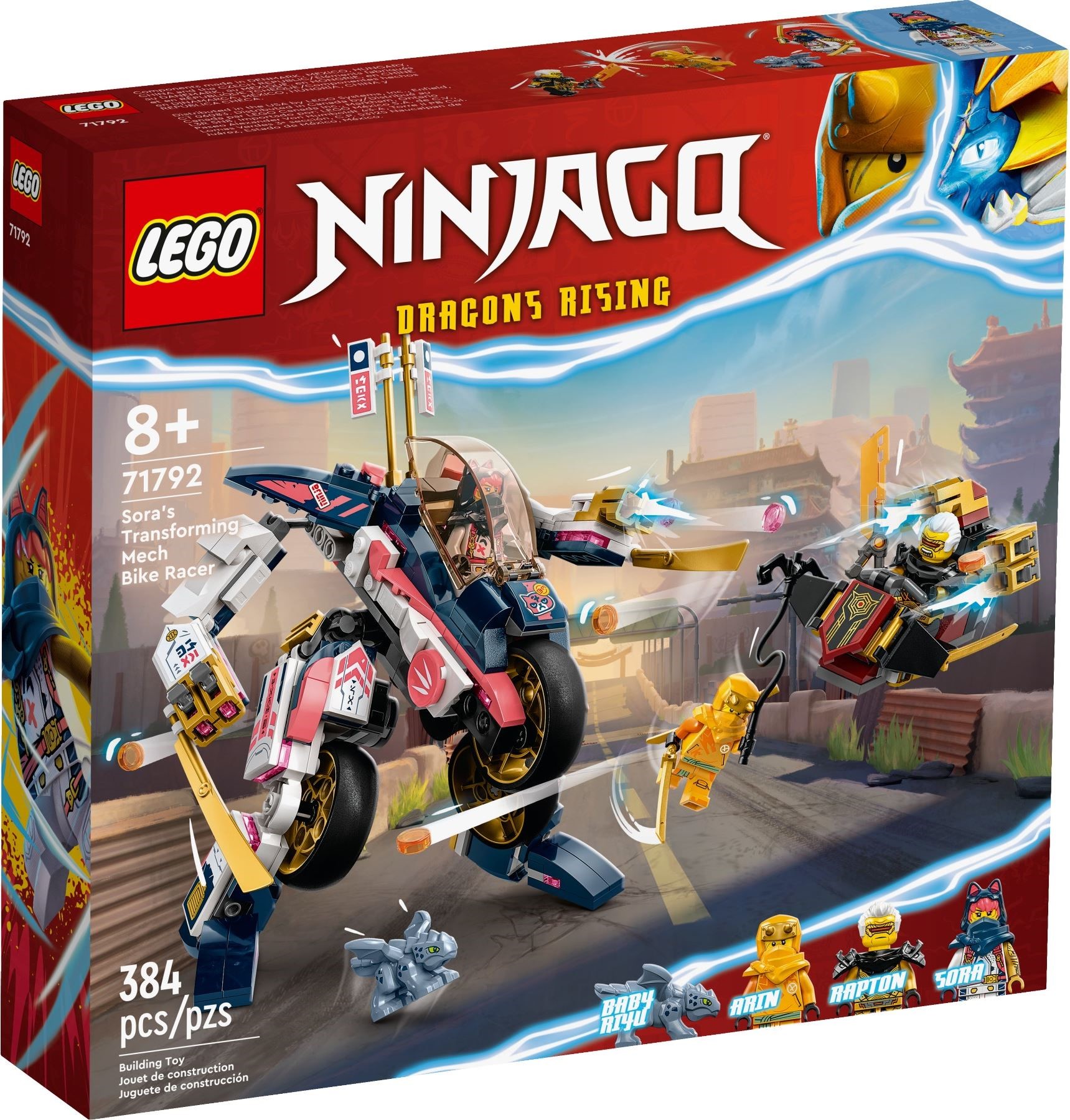 LEGO เลโก้ Ninjago 71792 Sora's Transforming Mech Bike Racer