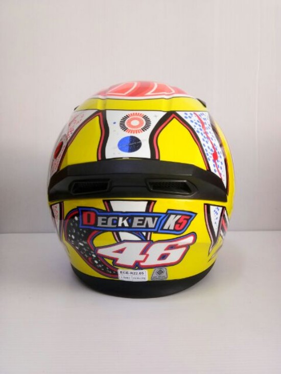 หมวกกันน็อค DECKEN K5 สีเหลือง
