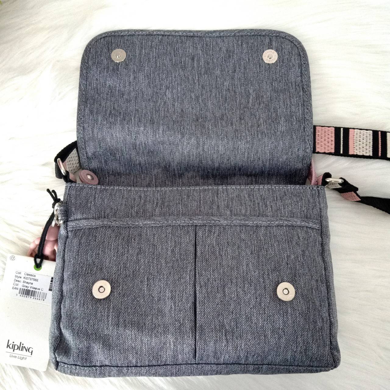 Kipling Shayna กระเป๋าสะพายไหล่ กระเป๋า ไนล่อน แท้