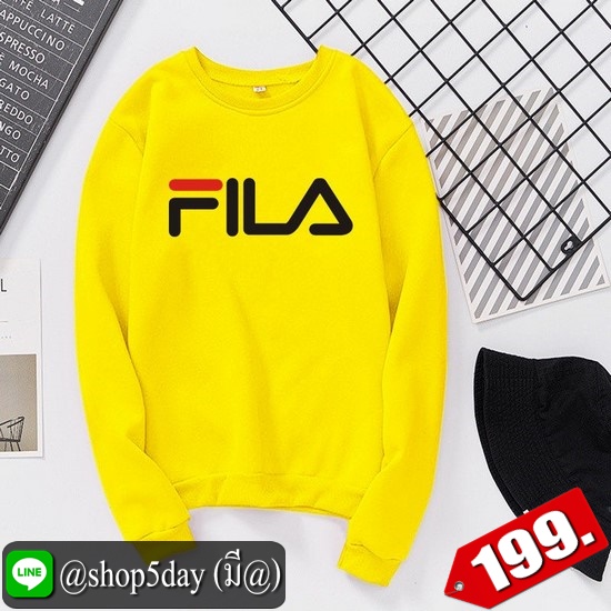 🔥 FILA เสื้อแขนยาวยอดฮิต ใส่ได้ทั้งหญิงและชาย