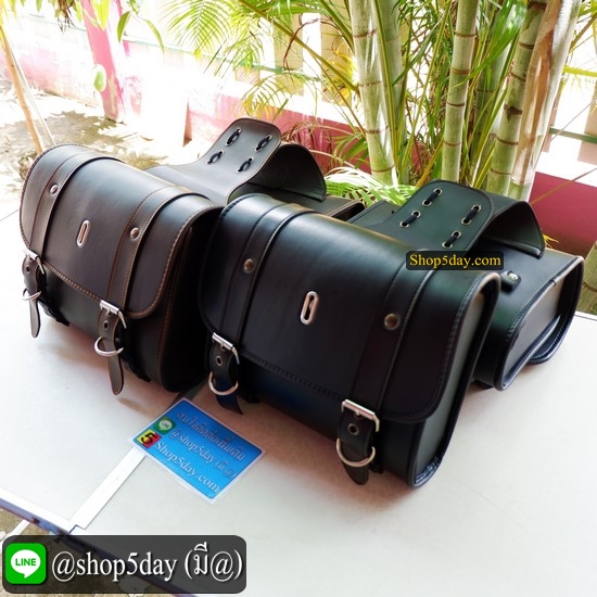🔥 กระเป๋ารถมอเตอร์ไซค์ วินเทจ-คลาสสิค ✌️ มีสีดำ และ น้ำตาลไหม้