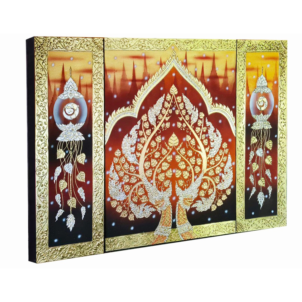 ภาพวาดต้นโพธิ์ A0214