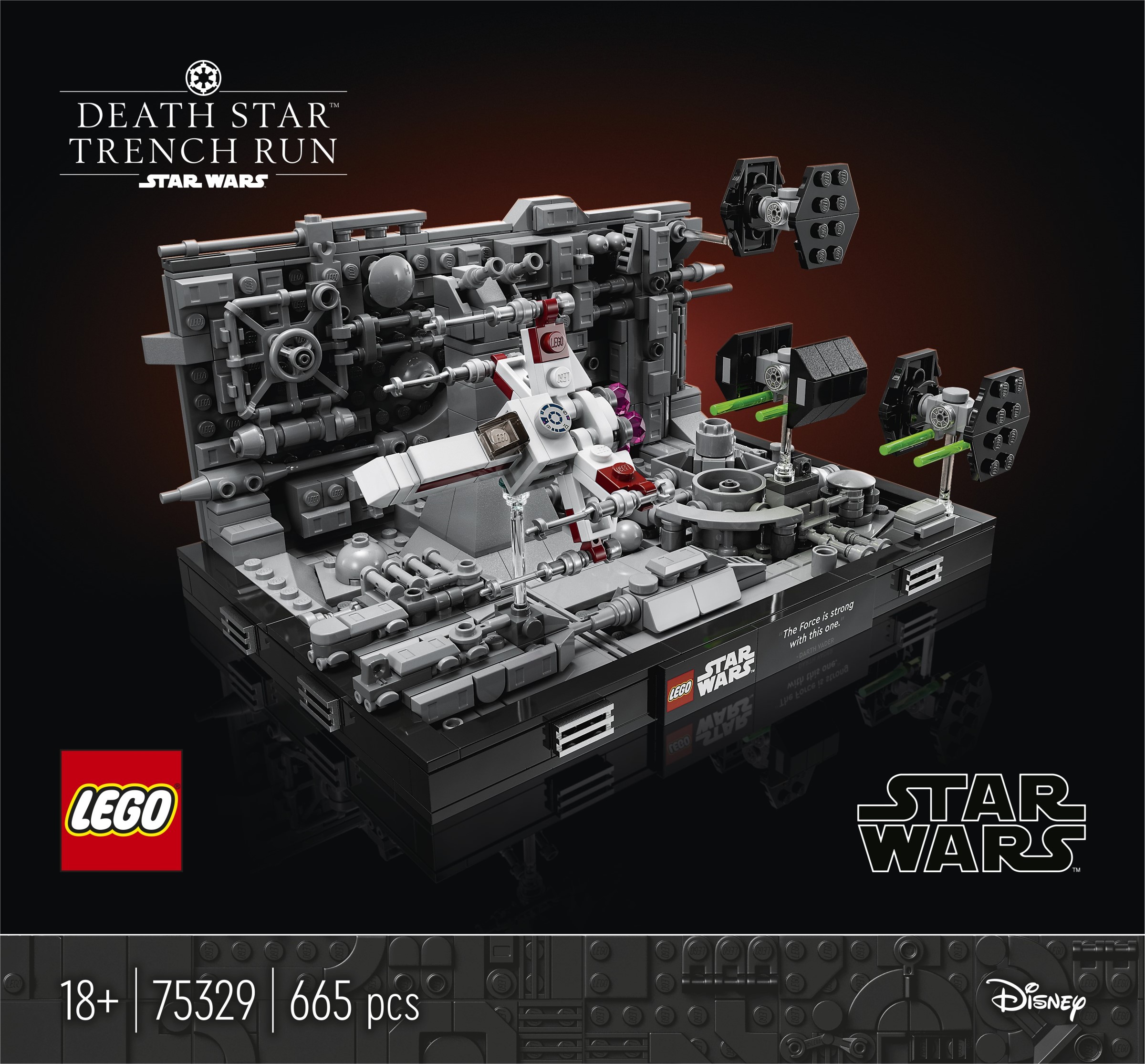 LEGO Starwars เลโก้ 75329 Death Star Trench Run Diorama
