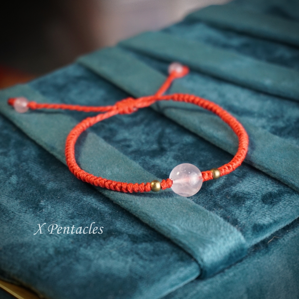 ❤️Red Thread กำไลด้ายแดงโรสควอตซ์ ❤️