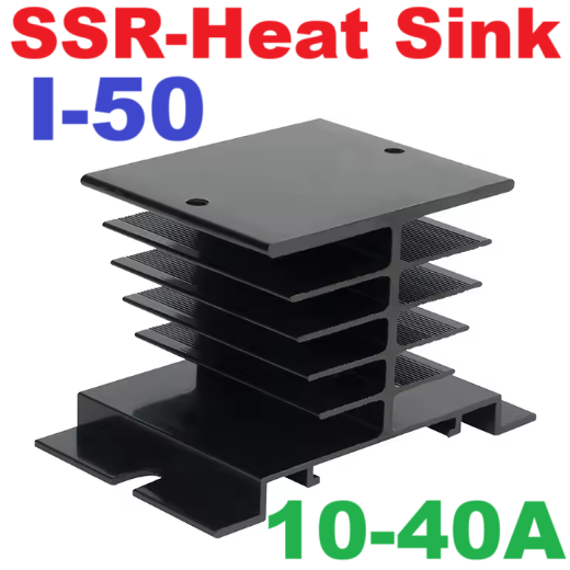 SSR-Heat Sink I-50 อลูมิเนียมฮีทซิงค์ แผ่นระบายความร้อนโซลิดสเตทรีเลย์ Aluminum Heat Sink Solid State Relay SSR Heatsink I50