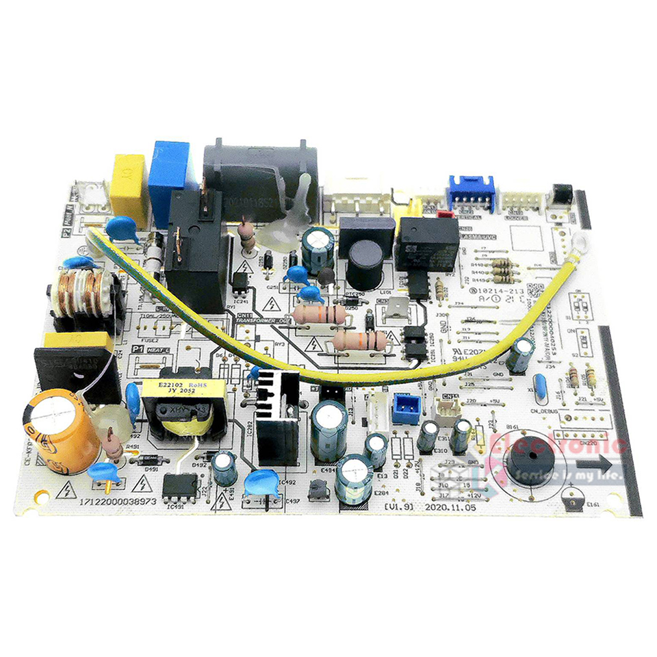 แผงบอร์ดแอร์คอยเย็นMIDEA-ไมเดีย รุ่น MSAFB-09CRDN8-QD2/MSAFB-12CRDN8-QD2-อะไหล่ใหม่แท้บริษัท #อะไหล่แอร์MIDEA