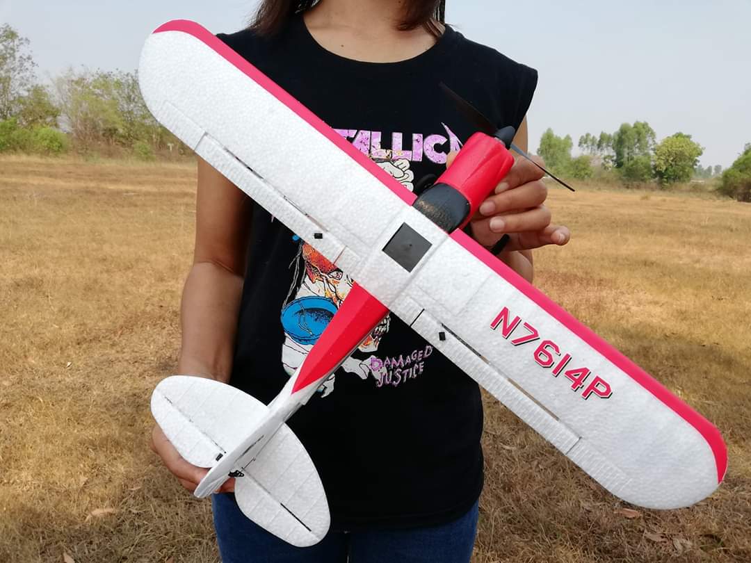 เครื่องบินบังคับวิทยุ Volantex piper Sport cub-500 3CH 2.4GHZ.RTF
