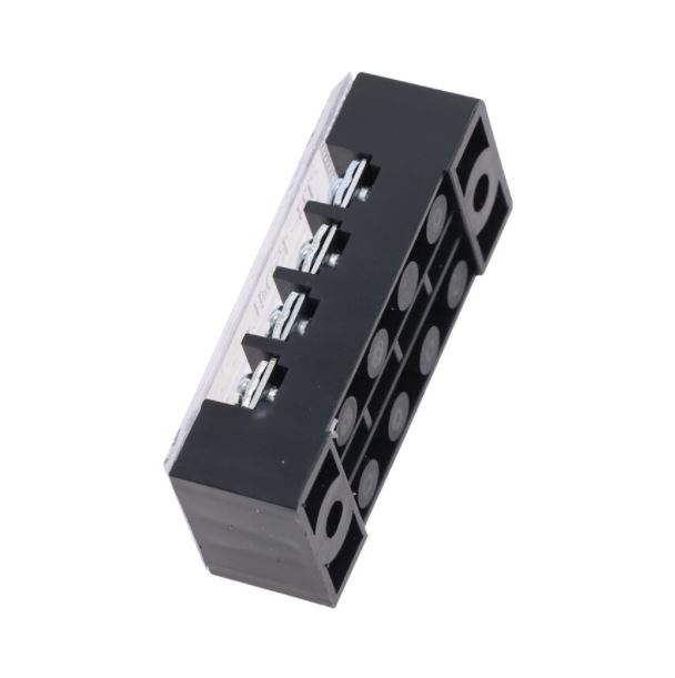 TB-1504 เทอร์มินอล บล็อก 600V 15A TB Series 4 Positions Ways Dual Row Barrier Screw Terminal Block Wire Connector