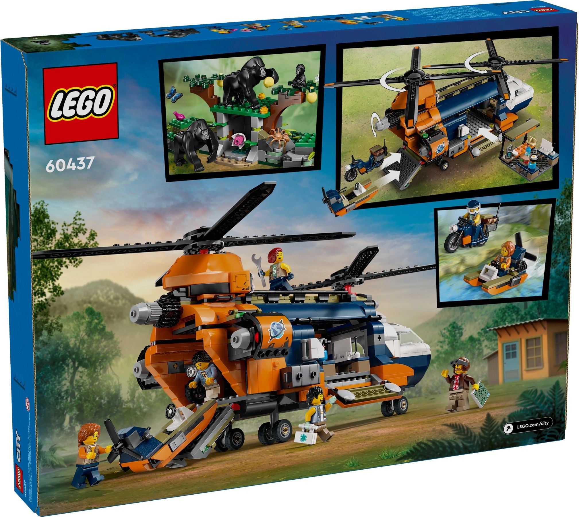 LEGO City เลโก้ 60437 Jungle Explorer Helicopter at Base Camp