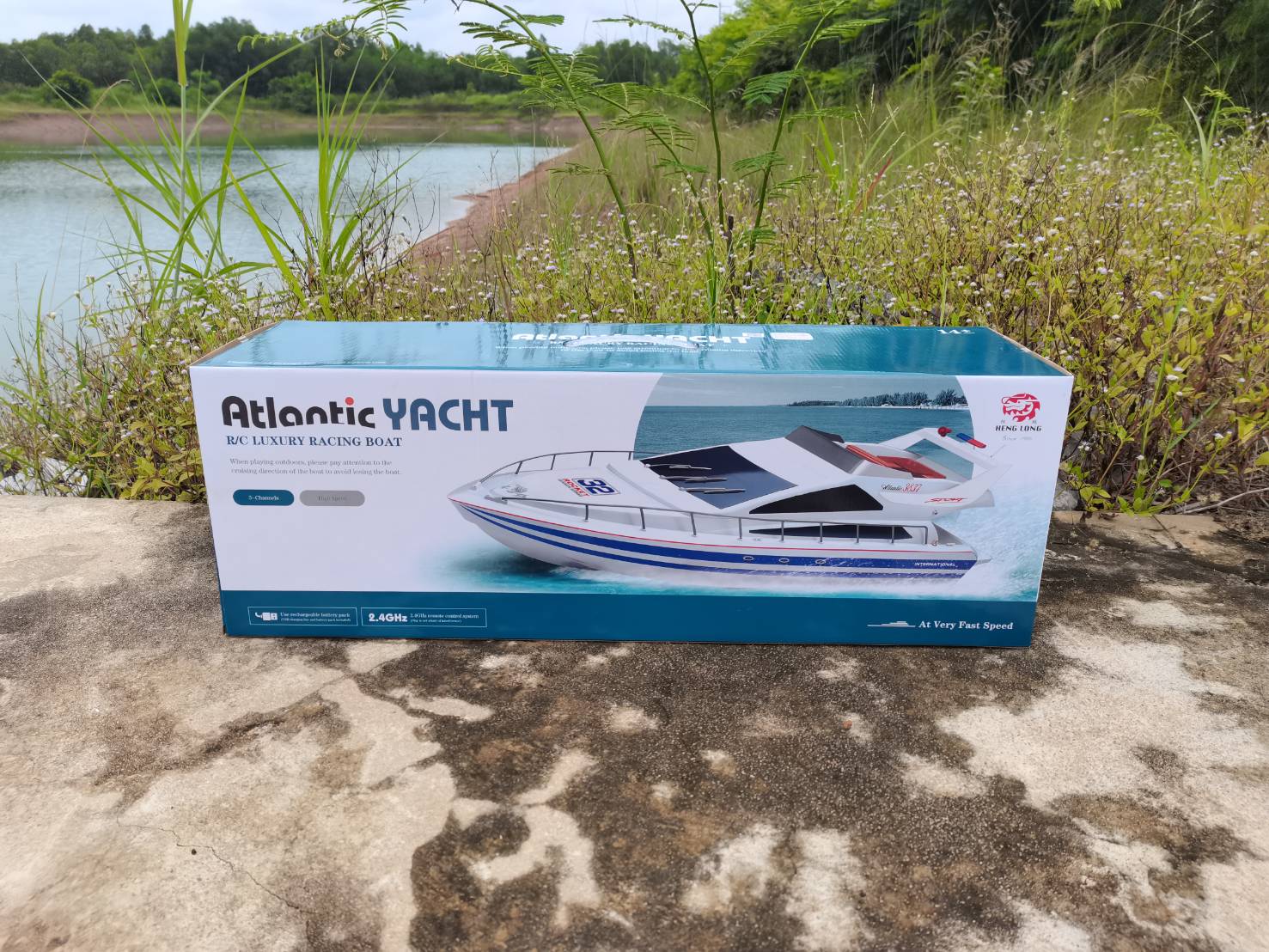 เรือบังคับ HENG-LONG 3837 2.4.GHZ ATLANTIC YACHT R/C 25KM/H เรือสเกลสวยงาม ใหญ่มาก