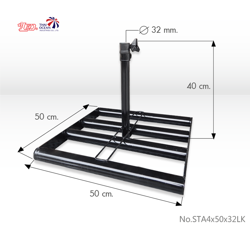 Leo ขาตั้งร่มสนามแพใหญ่ ฐานตั้งป้าย,ตั้งธง แข็งแรง ใช้งานได้ทันที ไม่ต้องถ่วงน้ำหนักเพิ่ม