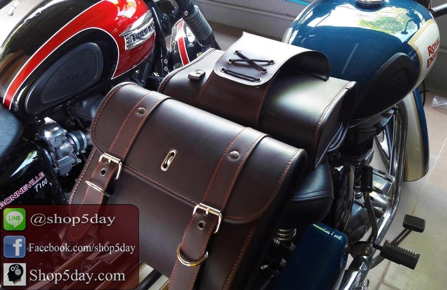 🔥กระเป๋าข้างมอไซค์ วินเทจ คลาสสิค