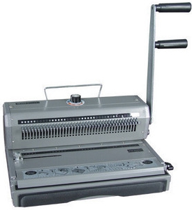 เครื่องเข้าเล่มสันห่วงเหล็กwire bindingรุ่น WD2008 แบบ3:1