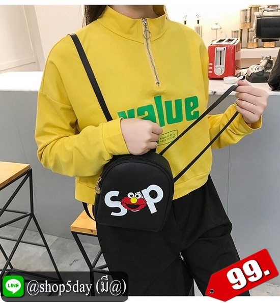 ⚡️ กระเป๋าสะพาย Supreme ลาย Elmo Mini ⚡️