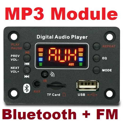 Bluetooth Audio Decoder Board ไม่มีวงจรขยายเสียง DC 12V USB Audio Module FM Radio MP3 Lossless Audio WAV Decoding Board Module