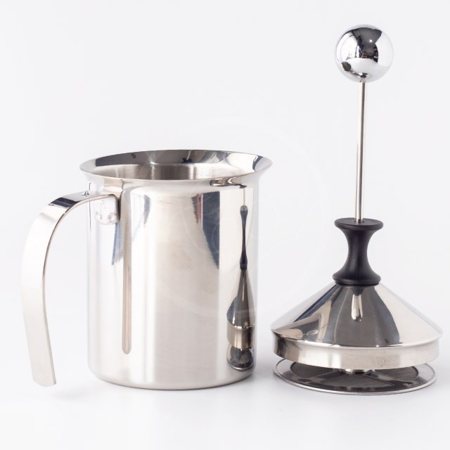 เหยือกปั้มฟองนม Milk Frother เครื่องตีฟองนม สแตนเลส เครื่องทำฟองนม 400ml. บรรจุ (1 ชิ้น)