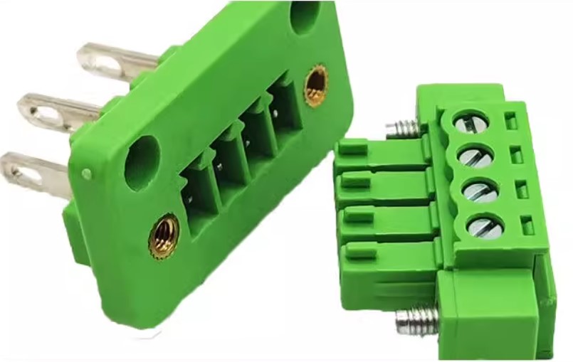 Wall plug-in terminals 15EDGWB-3.81MM 8Pin with flange ears (Wall socket + plug)