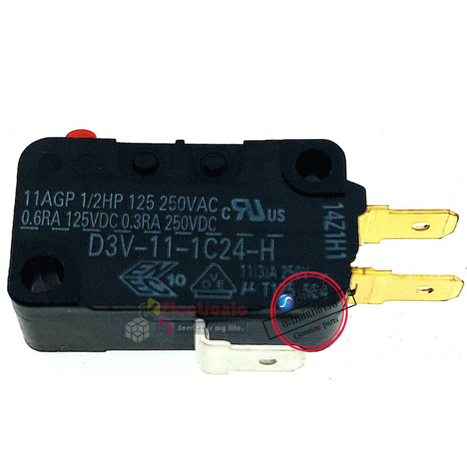 ไมโครสวิทช์หม้อหุงข้าวSHARP-ชาร์ป*อะไหล่แท้ตรงรุ่นใช้ได้กับทุกรุ่นที่ทางร้านระบุไว้ #อะไหล่หม้อหุงข้าวแท้SHARP #10E#11E#R18#R19#R23#19ET#A19ST