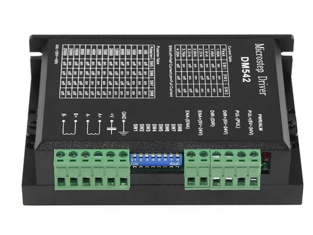 DM542 โมดูลขับสเต็ปปิ้งมอเตอร์ 20-50V 4.2A DSP digital 42/57/86 stepper motor driver engraving machine dedicated replacement 2M542/TB6600
