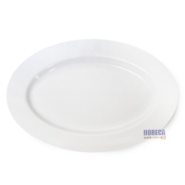 จานเปลมีขอบ 9.5 นิ้ว [สีครีม] ปลายิ้ม