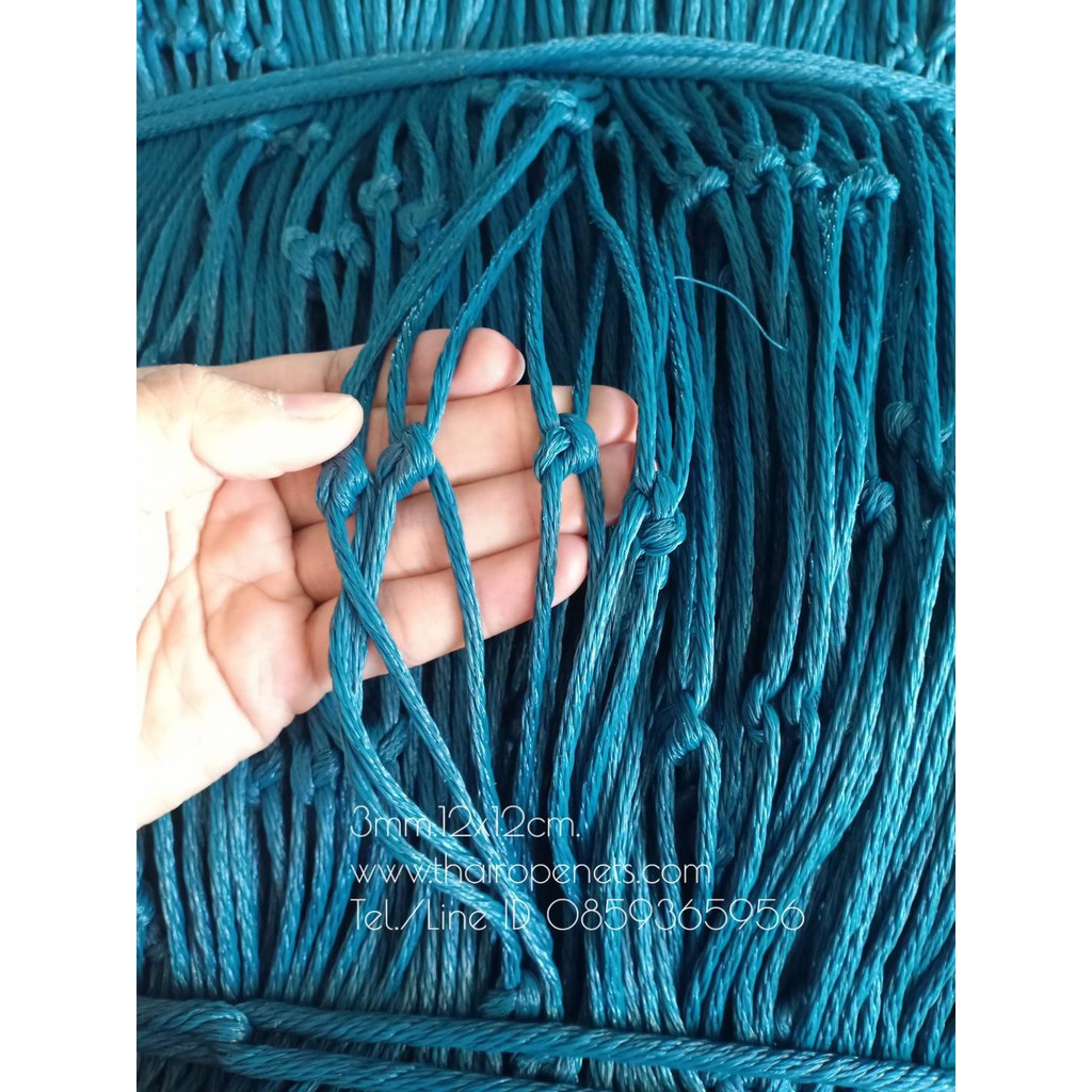 ตาข่ายล้อมสนามบาสเกตบอล วอลเลย์บอล⭐⭐ความสูง 7 m.⭐⭐ทนแดด ทนแรงดึงสูง🌟 สีฟ้าอมเขียว 3.3 mm.ช่องตา 5"x 5" 🌟มีหลายขนาด🌟