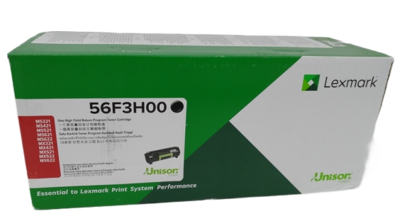 หมึกแท้Lexmark 56F3H00 Black Ultra High Yield Toner 15K For Lexmark MS521dn