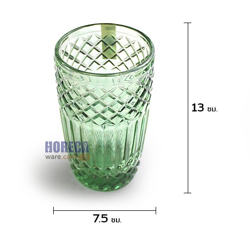 แก้ว Ripple Hi-ball ขนาด 380มล. สีมรกต ตราริพเพิ้ล