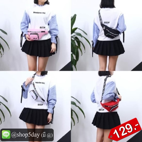 🔥กระเป๋าแฟชั่น คาดอก Fila ฟิล่า No.flla 129-E