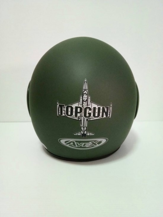 🔥หมวกกันน็อคTOPGUN สีขี้ม้าด้าน